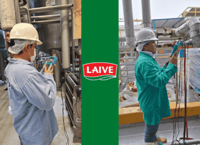 Servicio de Medición de Flujo en Tuberías de la Planta LAIVE S.A.